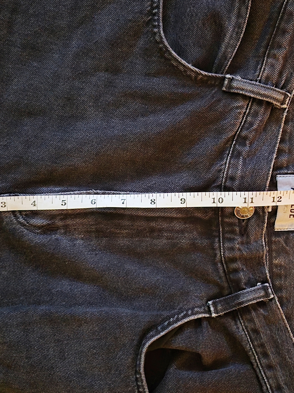 AGOLDE Cargo Jeans Washed Black Wide Leg Women’s Size 28; - Picture 8 of 9